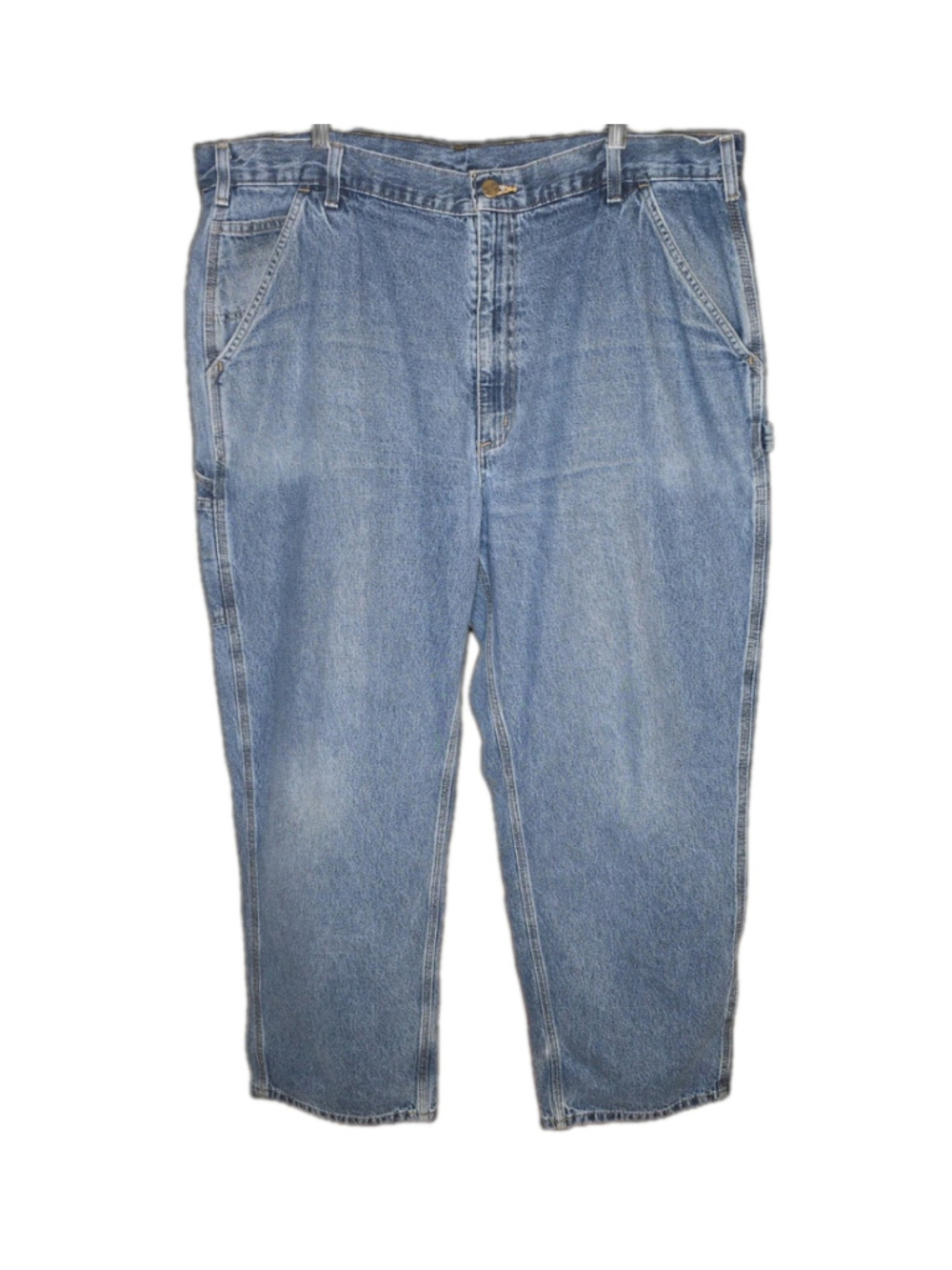 Carhartt Carpenter Jeans Mens 42x32 Blue Denim Relaxed Fit Work Pants